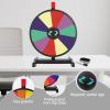 Hooomyai 15 inch Tabletop Spinning Prize Wheel with Durable Base Stand, 10 Slots Spin Wheel for Prizes Spinner with Dry Erase Markers and Eraser for Classroom Carnival Trade Show Party Game view 3