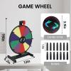 Hooomyai 15 inch Tabletop Spinning Prize Wheel with Durable Base Stand, 10 Slots Spin Wheel for Prizes Spinner with Dry Erase Markers and Eraser for Classroom Carnival Trade Show Party Game view 4