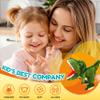 Easfan Plush Dinosaur Hand Puppet with Movable Mouth T-Rex Stuffed Animal Puppet for Imaginative Pretend Play Storytelling Gifts for Kids Boys Girls on Birthday Christmas, 11'' view 3