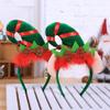 Ochine Christmas Headband Santa Hat Party Elf Hats Red Xmas Headbands Christmas Tree Headband Elf Headband for Adults Kids view 3