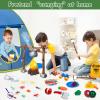 MITCIEN Kids Camping Set with Campfire, Play Tent , Binoculars, Oil Lantern, Toddlers Pretend Cutting Fruits, Marshmallow, Camping Toys Play Set for Boys Girls 3-5 Year Old and Up Indoor Outdoor Toys view 2
