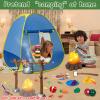 MITCIEN Kids Play Tent with Campfire, Toddlers Camping Set, Oil Lantern with Sound, Cut Up Fruits, Marshmallow, Skewers, Pretend Camping Toys for 3 4 5 6+ Year Old Boys and Girls view 2