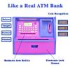 ATM Savings Bank with Debit Card, Electronic Piggy Bank for Real Money, Coin Recognition, Targets Setting, Password Login, Voice Prompt, Great Gift for Boys Girls (Purple) view 2