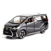 WAKAKAC Model Car 1/24 Lexus LM300 Alloy Pull Back Metal Collectible Toy Car with Light and Sound Toy Vehicle Door Can be Opened, Gift Black. view 1