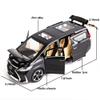 WAKAKAC Model Car 1/24 Lexus LM300 Alloy Pull Back Metal Collectible Toy Car with Light and Sound Toy Vehicle Door Can be Opened, Gift Black. view 2