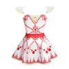 HULIJA Girls Ruffled Shoulder Straps Dress Movie Ballerina Leap Dance Ballet Tutu Dress Cosplay Party Outfits Light Red 12-18 Months view 1