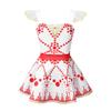 HULIJA Girls Ruffled Shoulder Straps Dress Movie Ballerina Leap Dance Ballet Tutu Dress Cosplay Party Outfits Light Red 12-18 Months view 2