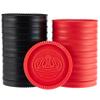 24 Jumbo Replacement Checkers - Extra Red/Black Interlocking Stackable Plastic Pieces for Board Games, Checkboards, Missing Pieces, and Rec Rooms, 2.75" Wide - Checkers, Draughts, and Tic Tac Toe view 1