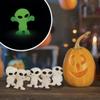 Glow in the Dark Alien Figurines for Kids - 100 Pcs Small Halloween Toys for Halloween Party Favors - 1" Bulk Toy Goodie Bag Pinata Stuffers - Bulk Gifts for Kids - Vending Machine Toy view 3