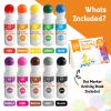 Dot Markers for Toddlers 1-3, 10 Colors Washable Bingo Daubers, Dot Art, Toddler Art and Crafts, Bingo Markers, Includes Free Dot Art Activity Book view 2