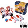 Dimple Shooting Target Game for Kids - Targets for Shooting Practice, 2 Blaster Guns, 36 Bullets, 2 Dart Holders & 2 Spinning Obstacles - Compatible with Nerf (with Batteries) view 1