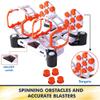 Dimple Shooting Target Game for Kids - Targets for Shooting Practice, 2 Blaster Guns, 36 Bullets, 2 Dart Holders & 2 Spinning Obstacles - Compatible with Nerf (with Batteries) view 3