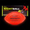 Glow in The Dark Nightball LED Football - Light up Football with Bright LED Lights - Kids and Adults, Red view 1