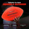 Glow in The Dark Nightball LED Football - Light up Football with Bright LED Lights - Kids and Adults, Red view 3