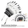 FASJ Chief Indian Headdress, Cloth Child Party Hat, for Shooting Festivals Parties Dramas(Black) view 2