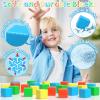 Asago Magnetic Blocks Large, 56PCS 1.34in Magnetic Building Blocks, 3D Magnetic Cubes for Toddlers, Preschool Educational Construction Kit, Sensory Montessori Toys Kids Blocks for Boys Girls Toddlers view 4
