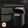 BCW Japanese Small Card Deck Case | Deck Case MTG Holds 80 Sleeved Small Gaming Cards | Matte Black | Includes Two Matching Card Dividers | Acid-Free | Archival Safe | No PVC (Black) view 2