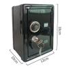 XXZY Piggy Bank Piggy Bank,Metal Coin Bank,Money Bank with Single Digit Combination Lock and Key,Safe Money Saving Jar Best (Color : Black) view 2