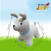GERARDO'S Toys Jumpy Bouncy Grey Dog - Bouncy Animals from 1 Year and from 2 Years, Inflatable Animals Toy for Outdoor or Indoor Use for Toddlers from 12 Months, Includes Air Pump view 4
