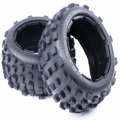 DAPENGNIAO for 1/5 Baja 5B Rear Knobby Tires Baja Badland Off Road Baja Tyres Wheels for 1/5 Scale HPI Rovan KM Baja 5B 2.0SS Accessories