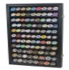 Large Casino Coin Poker Chips Display Case Cabinet Holder Matchbook Display Case Cabinet Holder Rack Holds up to 117 Match Book or Boxes 98% UV Locks (Black Finish) view 1