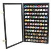 Large Casino Coin Poker Chips Display Case Cabinet Holder Matchbook Display Case Cabinet Holder Rack Holds up to 117 Match Book or Boxes 98% UV Locks (Black Finish) view 2