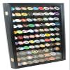 Large Casino Coin Poker Chips Display Case Cabinet Holder Matchbook Display Case Cabinet Holder Rack Holds up to 117 Match Book or Boxes 98% UV Locks (Black Finish) view 3