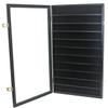 Large Casino Coin Poker Chips Display Case Cabinet Holder Matchbook Display Case Cabinet Holder Rack Holds up to 117 Match Book or Boxes 98% UV Locks (Black Finish) view 4