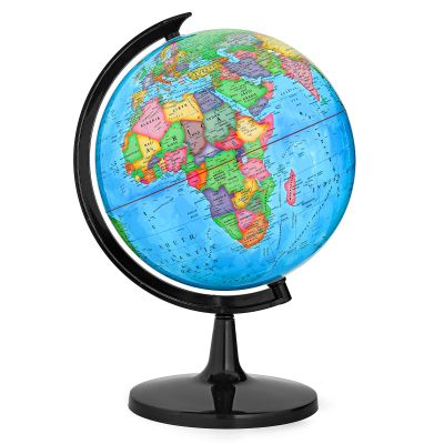 GOCHANGE Classroom Globes Elementary, 13in Large Globe More Detailed with Countries & Capitals & State Capitals, Political Teaching Tool for Adults & Children - No Assembly Required