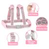 Accmor Toddler Harness Leash, Reflective Kids Leashes with Anti Lost Wrist Link, 3 in 1 Child Harnesses with Key Lock Design for Girls, Baby Walking Wristband Rope Protection Belt Tether. view 2