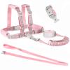 Accmor Toddler Harness Leash, Reflective Kids Leashes with Anti Lost Wrist Link, 3 in 1 Child Harnesses with Key Lock Design for Girls, Baby Walking Wristband Rope Protection Belt Tether. view 4