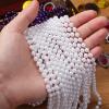 12 Pack Fake Pearl Necklace Costume Jewelry Long Faux Pearl Necklace Party Favors White Plastic Flapper Bead Strand for Kids Girls Women 1920s Wedding Bridal Shower Tea Birthday Decorations view 3