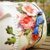 XXZY Piggy Bank Piggy Bank,Creative Ceramic Coin Bank,Pastoral Style Money Bank,Hand Painted Flower Pig Design,Best Birthday Best view 2