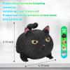 FauKait Squishies Squishy Toys, Funny Cute Cat-Shaped Stress Balls for Kids & Adults, Christmas & Party Favor Gifts, Stress Relief Fidget Toys (Gray) view 3
