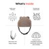 Ribcap Lenny Brown | Soft Protective Helmet for Epilepsy and Fall Risk view 3