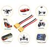 ZHOFONET 5 Pairs XT60 Pigtail,XT60 Male and Female Plug,XT60 Connector Adapter with 10cm 14AWG Silicone Wire for RC Lipo Battery FPV Racing Drone view 4