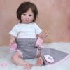 YIHANGG 60 CM Realistic Reborn Baby Doll Girl Soft Silicone Reborn Toddler Doll 3D Paint Skin 24 Inch Princess Art Doll Kids view 2