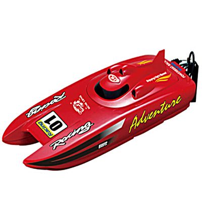 POCO DIVO Adventure Catamaran Large RC Racing Boat 20mph High Speed Powerboat 2.4Ghz RTR Fast Yacht 21" Big Power Ship, Red