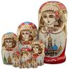 BDPP Russian Nesting Dolls 10 Pcs Matryoshka Home Decor Traditional Matryoshka Style Wooden Nesting Toys Creative Home Decoration Gifts view 1
