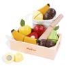 PairPear Wooden Play Food Cutting Fruit Set - Wooden Toys for Toddlers Toy Food Play Kitchen Accessories view 1