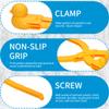 Holady 4PCS Large Size Snowball Maker Clip,Snowball Maker Tool with Handle for Snow Ball Fights, Snow Toys Kids Winter Outdoor ToysDinosaur, Love Heart, Duck, Thumb Shape view 3