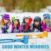 Holady 4PCS Large Size Snowball Maker Clip,Snowball Maker Tool with Handle for Snow Ball Fights, Snow Toys Kids Winter Outdoor ToysDinosaur, Love Heart, Duck, Thumb Shape view 4