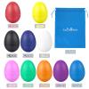 COCOMOON Egg Shakers Musical Instruments for babies-40Pcs Musical Maracas Percussion Instrument (10 Colors) Easter Eggs with a Storage Bag for Music Parties,Toys Music Learning DIY Painting view 3