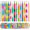30 Pcs Pop Bracelet Bubble Fidget Toys for Party Favors, Hand Finger Silicone Wristband Bulk for Student Classroom Prizes, Goodie Bag Fillers Stuffers Birthday Christmas Valentine Gifts for Kid view 1