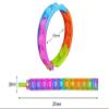 30 Pcs Pop Bracelet Bubble Fidget Toys for Party Favors, Hand Finger Silicone Wristband Bulk for Student Classroom Prizes, Goodie Bag Fillers Stuffers Birthday Christmas Valentine Gifts for Kid view 2