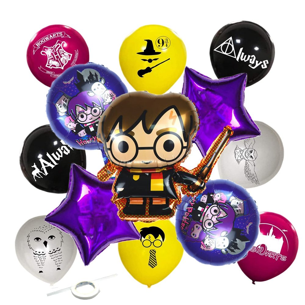 13pcs Harry Theme Balloons Wizard Party Decoration Birthday Kids Foil Balloon Favor Room