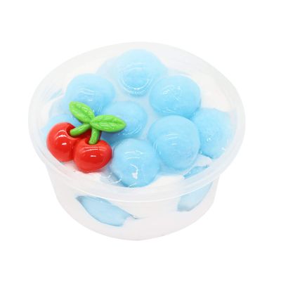 cdar Cherry# Fruit Ice Cream Slime Toy, 60ML, Non Sticky, Stress Reliever, Soft, Unisex Children