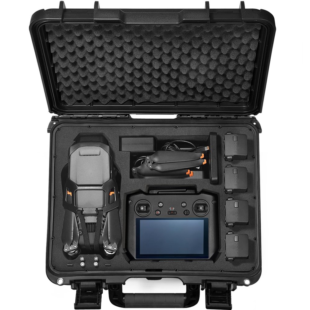 Lekufee Waterproof Hard Carrying Case for DJI Mavic 3 Pro/Classic/Combo/Cine and RC Pro/RC 2/RC- N3/N2/N1 and Accessories (Case Only)