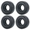 RCLIONS 4pcs Rubber Micro 1" RC Wheel Tyres Tires with Foam Insert for All 1/24 Axial SCX24 Deadbolt JLU Dodge Gladiator RC Crawler Truck Car (54mm) view 2