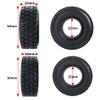 RCLIONS 4pcs Rubber Micro 1" RC Wheel Tyres Tires with Foam Insert for All 1/24 Axial SCX24 Deadbolt JLU Dodge Gladiator RC Crawler Truck Car (54mm) view 3